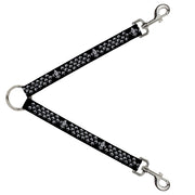 Dog Leash Splitter - Fleur-de-Lis/Studs Black/Grays Dog Leash Splitters Buckle-Down   