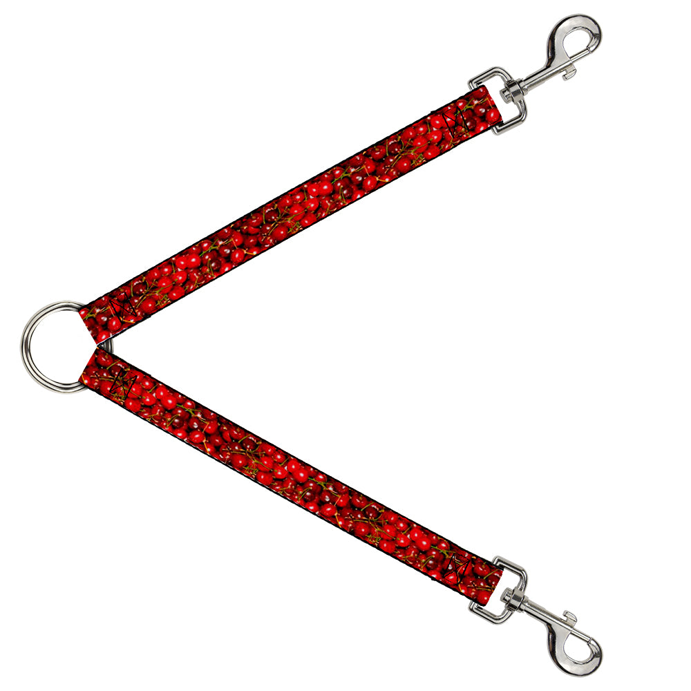 Dog Leash Splitter - Fresh Cherries Stacked Dog Leash Splitters Buckle-Down   
