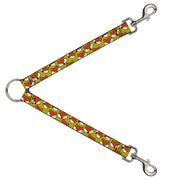 Dog Leash Splitter - Fox Face Scattered Warm Olive2 Dog Leash Splitters Buckle-Down   