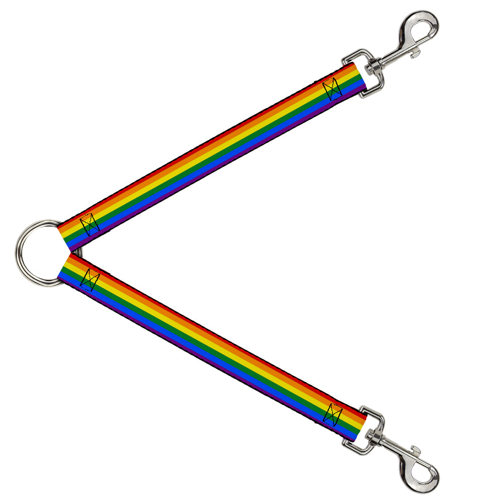 Dog Leash Splitter - Flag Pride Rainbow Dog Leash Splitters Buckle-Down   