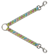 Dog Leash Splitter - Flip Flops2 Aqua/Multi Color Dog Leash Splitters Buckle-Down   
