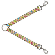 Dog Leash Splitter - Flip Flops3 Sand/Multi Color Dog Leash Splitters Buckle-Down   