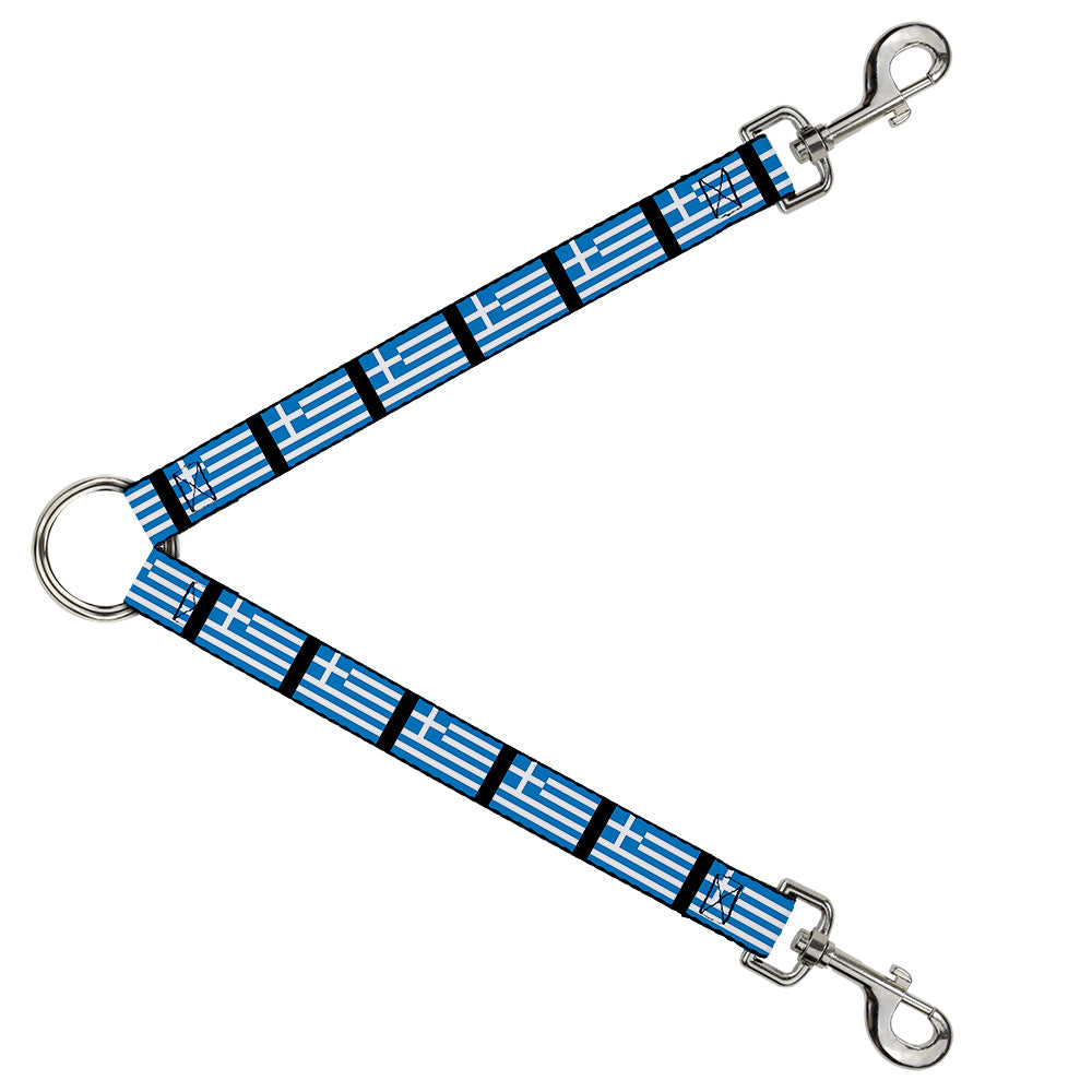 Dog Leash Splitter - Greece Flags Dog Leash Splitters Buckle-Down   