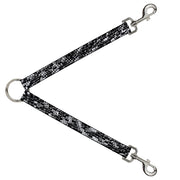 Dog Leash Splitter - Grunge Bricks Black/White Dog Leash Splitters Buckle-Down   