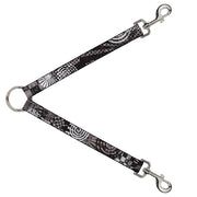 Dog Leash Splitter - Grunge Chaos Black/White Dog Leash Splitters Buckle-Down   