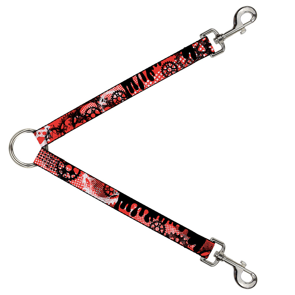 Dog Leash Splitter - Grunge Gears Orange Dog Leash Splitters Buckle-Down   