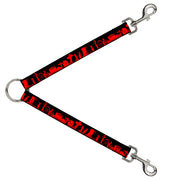 Dog Leash Splitter - Graveyard Black/Red Dog Leash Splitters Buckle-Down   