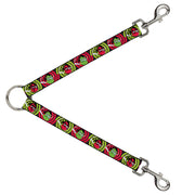Dog Leash Splitter - Green & Red Dragons Smoking Gray Dog Leash Splitters Buckle-Down   