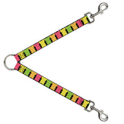 Dog Leash Splitter - Gummy Bears Cartoon Black/Red/Yellow/Green Dog Leash Splitters Buckle-Down   