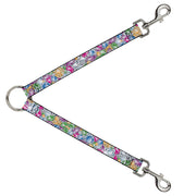Dog Leash Splitter - Gems Stacked Multi Color Dog Leash Splitters Buckle-Down   