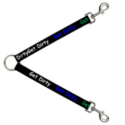 Dog Leash Splitter - GET DIRTY Black/White/Blue/Green/Red Dog Leash Splitters Buckle-Down   