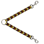 Dog Leash Splitter - Geometric4 Tan/Blue/Wine/Brown/Olive Dog Leash Splitters Buckle-Down   
