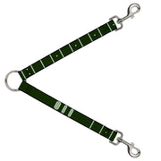 Dog Leash Splitter - Guitar Neck Black/White/Lime Green Dog Leash Splitters Buckle-Down   