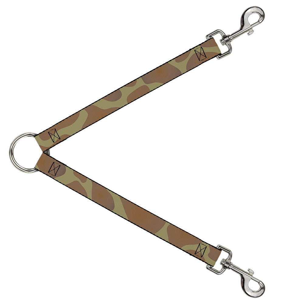 Dog Leash Splitter - Giraffe Spots Tan/Brown Dog Leash Splitters Buckle-Down   