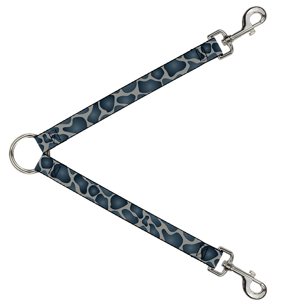 Dog Leash Splitter - Giraffe Spots Gray/Charcoal Dog Leash Splitters Buckle-Down   