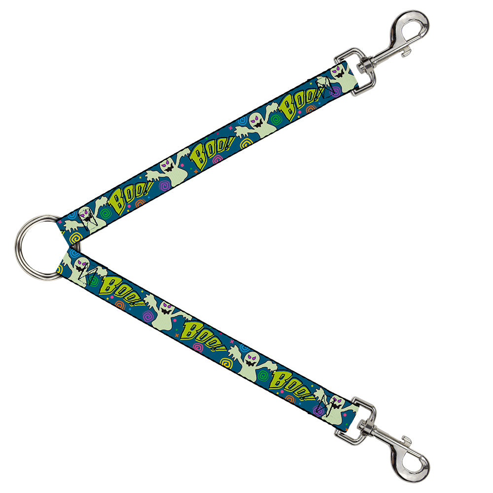 Dog Leash Splitter - Ghost BOO! Blue/Multi Color Dog Leash Splitters Buckle-Down   