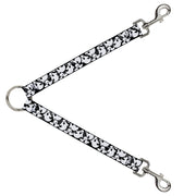 Dog Leash Splitter - Ghosts Scattered Black/White Dog Leash Splitters Buckle-Down   