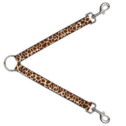 Dog Leash Splitter - Giraffe Spots2 Cream/Brown Dog Leash Splitters Buckle-Down   