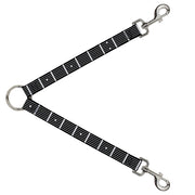Dog Leash Splitter - Guitar Neck Black/White Dog Leash Splitters Buckle-Down   