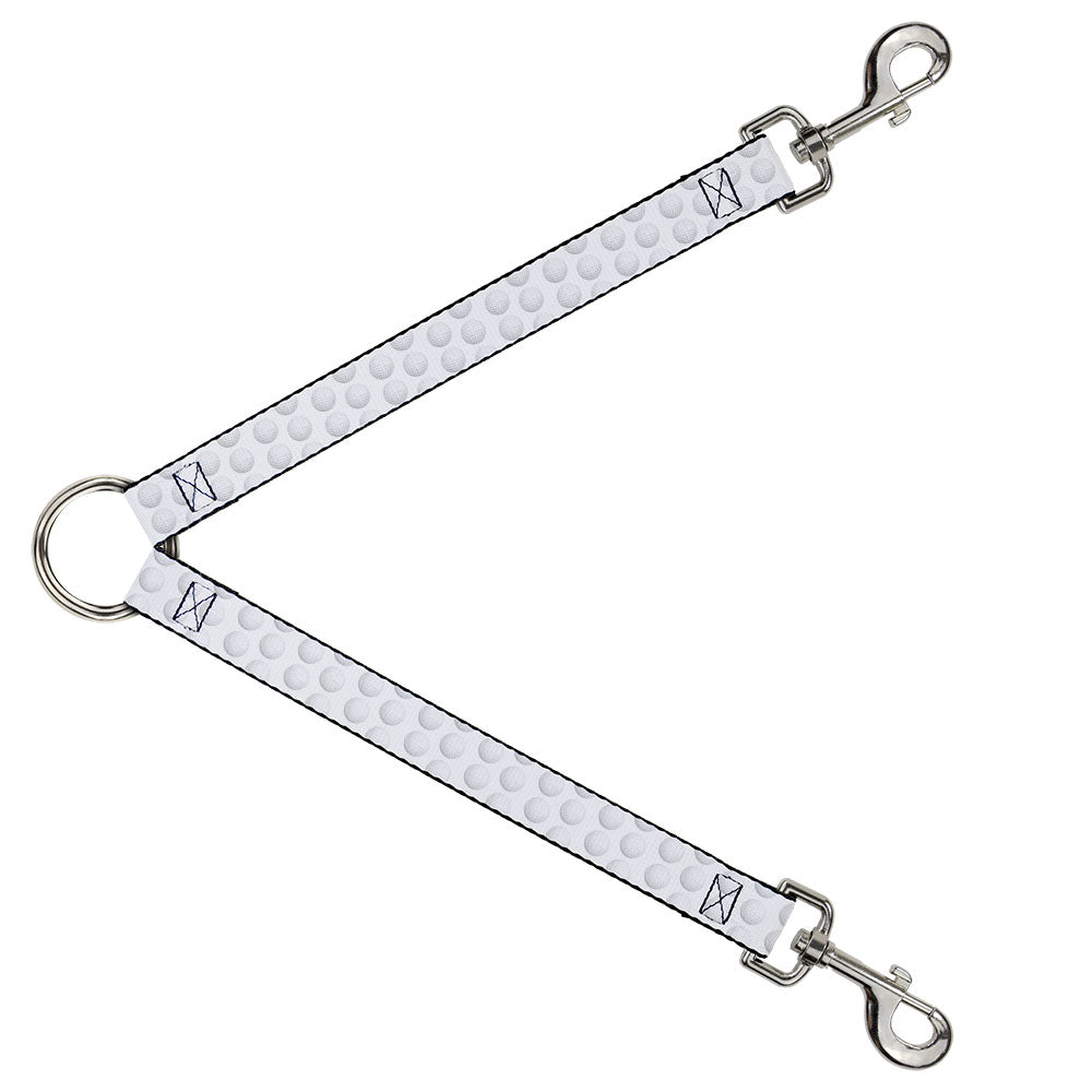 Dog Leash Splitter - Golf Ball Dimples Whites Dog Leash Splitters Buckle-Down   