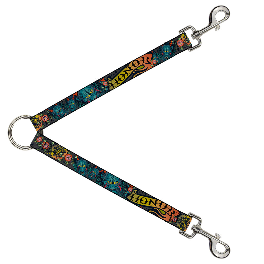 Dog Leash Splitter - Honor Gray Dog Leash Splitters Buckle-Down   