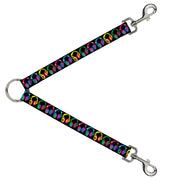 Dog Leash Splitter - Headphones Black/Neon Dog Leash Splitters Buckle-Down   
