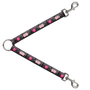 Dog Leash Splitter - Hot Beat Bot Pink Dog Leash Splitters Buckle-Down   