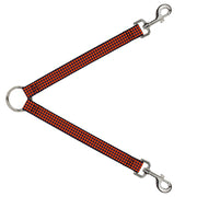 Dog Leash Splitter - Houndstooth Orange/Blue Dog Leash Splitters Buckle-Down   