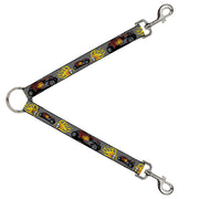 Dog Leash Splitter - Hot Rod w/Flame Skull Dog Leash Splitters Buckle-Down   