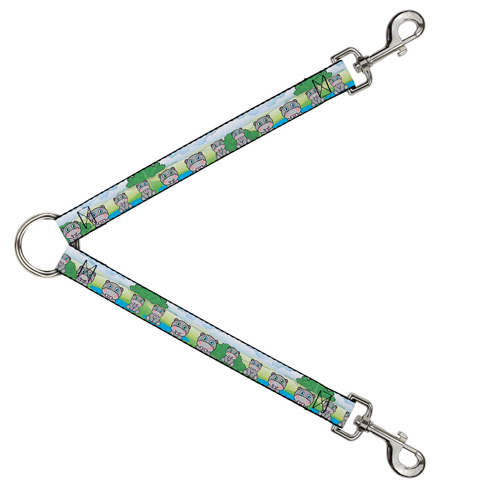 Dog Leash Splitter - Hippo Cartoon Dog Leash Splitters Buckle-Down   