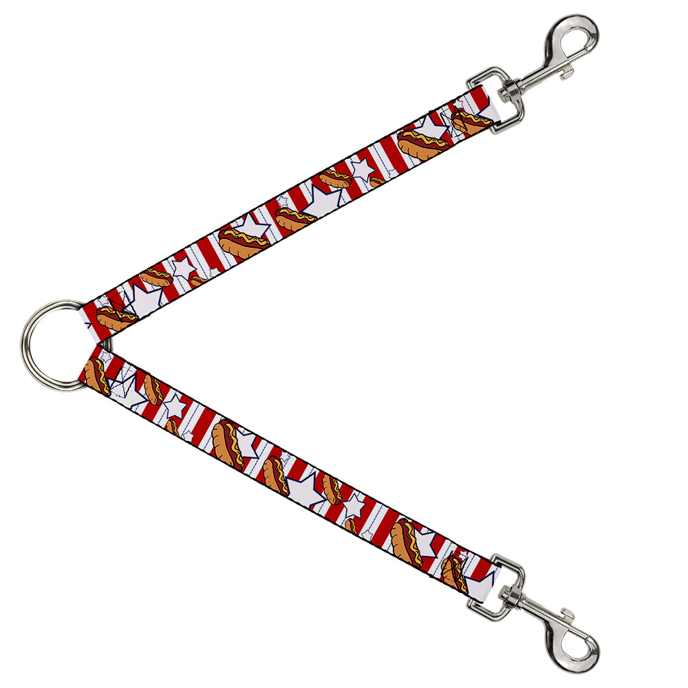 Dog Leash Splitter - Hot Dogs Dog Leash Splitters Buckle-Down   
