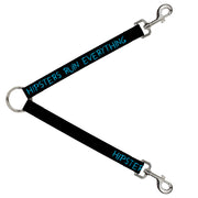 Dog Leash Splitter - HIPSTERS RUIN EVERYTHING Black/Blue Dog Leash Splitters Buckle-Down   