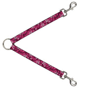 Dog Leash Splitter - Hibiscus Collage Pink Shades Dog Leash Splitters Buckle-Down   