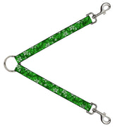 Dog Leash Splitter - Hibiscus Collage Green Shades Dog Leash Splitters Buckle-Down   