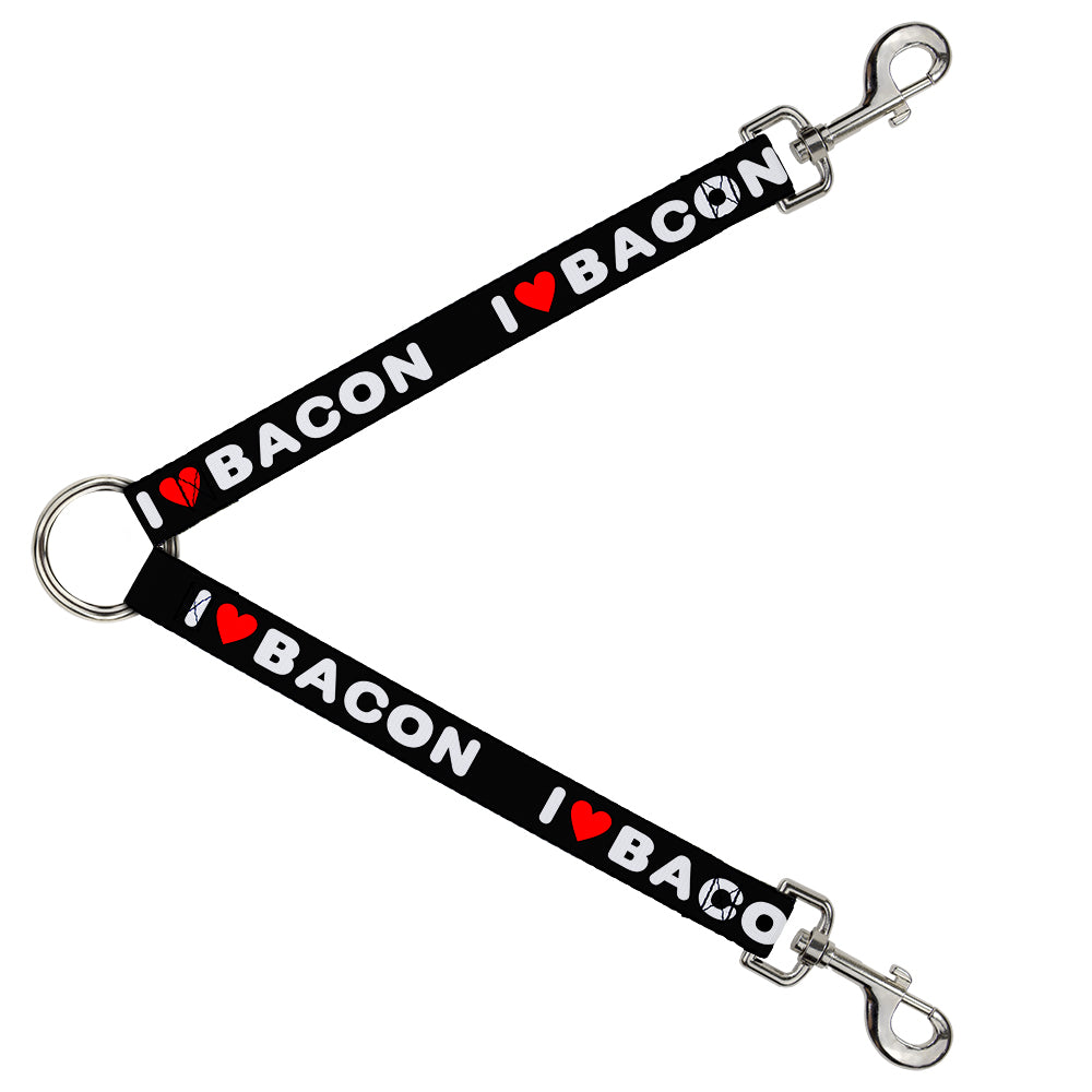Dog Leash Splitter - I HEART BACON Text Dog Leash Splitters Buckle-Down   