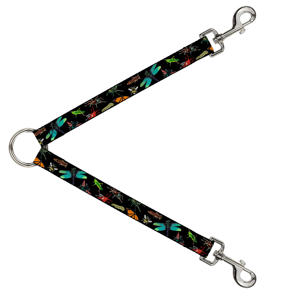 Dog Leash Splitter - Insects Scattered C/U Black Dog Leash Splitters Buckle-Down   