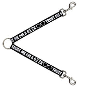Dog Leash Splitter - I'M A GEEK/Glasses Black/White Dog Leash Splitters Buckle-Down   