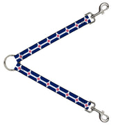 Dog Leash Splitter - Indianapolis Flag Navy Blue White Red Dog Leash Splitters Buckle-Down   