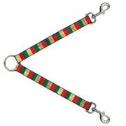 Dog Leash Splitter - Italy Flag Continuous Vintage Dog Leash Splitters Buckle-Down   