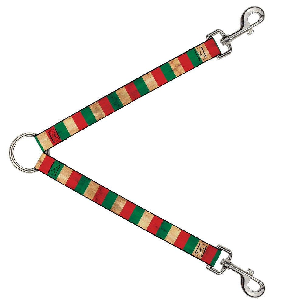 Dog Leash Splitter - Italy Flag Continuous Vintage Dog Leash Splitters Buckle-Down   