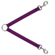 Dog Leash Splitter - Jagged Rings Purples/Blues/Yellow Dog Leash Splitters Buckle-Down   