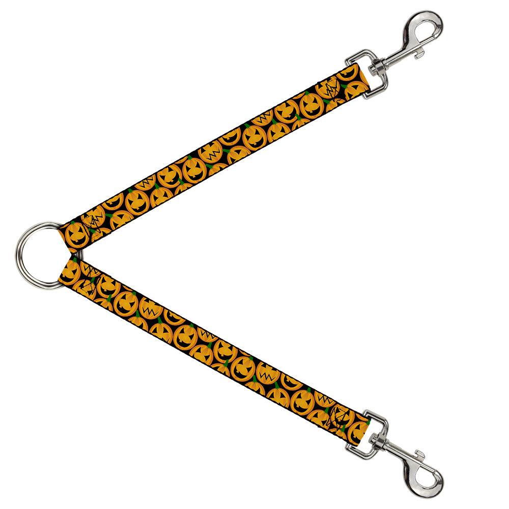 Dog Leash Splitter - Jack-o'-Lantern Collage Black Dog Leash Splitters Buckle-Down   