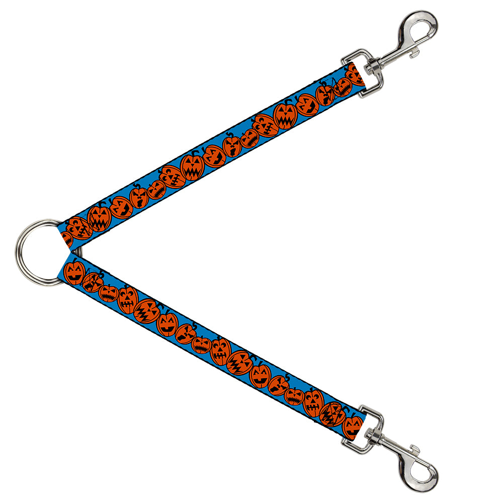 Dog Leash Splitter - Jack-o'-Lanterns Blue Dog Leash Splitters Buckle-Down   