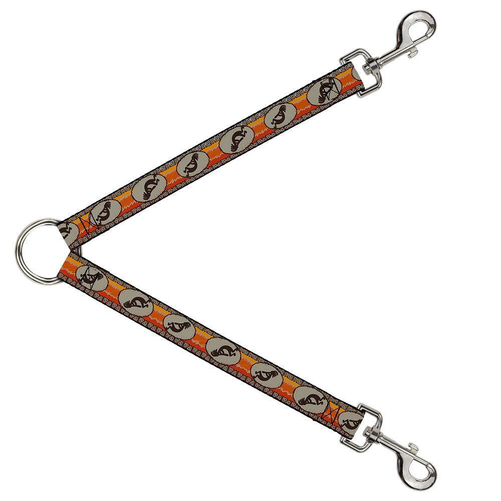 Dog Leash Splitter - Kokopelli Icon/Western Tan/Brown/Reds Dog Leash Splitters Buckle-Down   