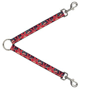 Dog Leash Splitter - Kaleidoscope Balls White/Black Dog Leash Splitters Buckle-Down   