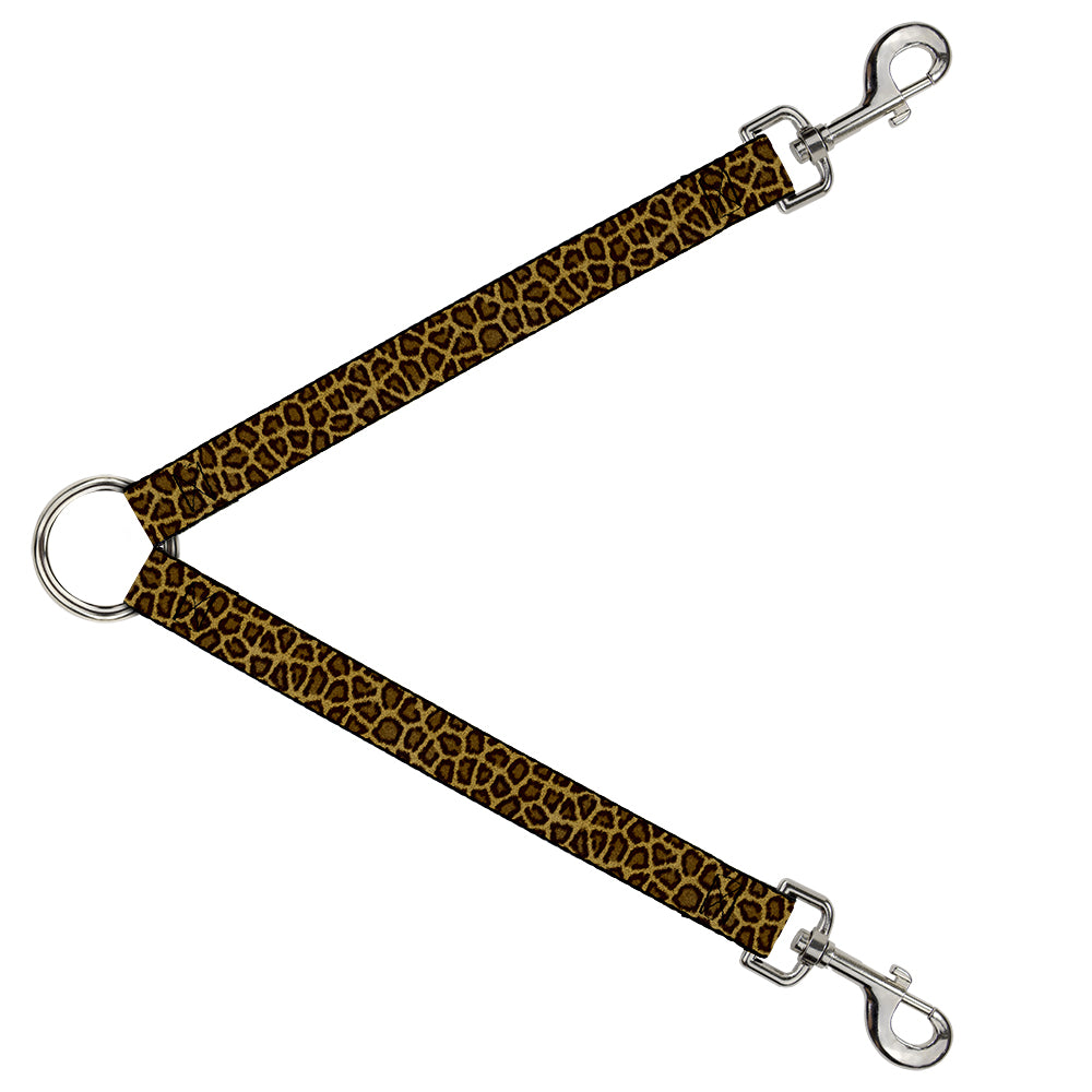 Dog Leash Splitter - Leopard Brown Dog Leash Splitters Buckle-Down   