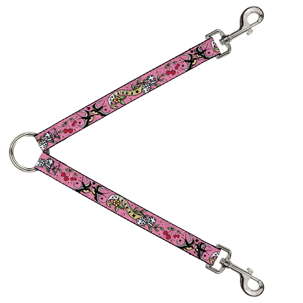 Dog Leash Splitter - Lucky Pink Dog Leash Splitters Buckle-Down   