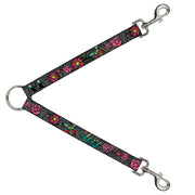 Dog Leash Splitter - Love Kills Gray Dog Leash Splitters Buckle-Down   