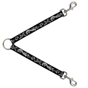 Dog Leash Splitter - Lucky Black/White Dog Leash Splitters Buckle-Down   
