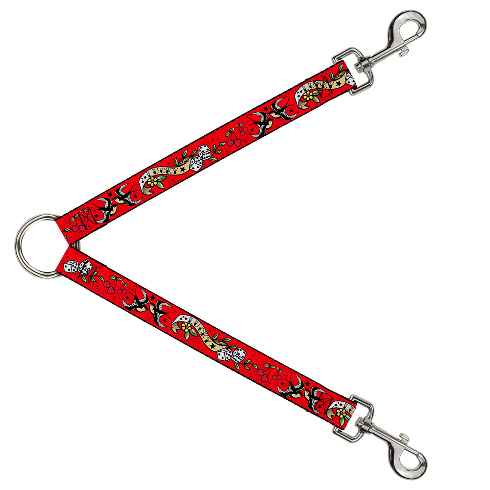 Dog Leash Splitter - Lucky Red Dog Leash Splitters Buckle-Down   